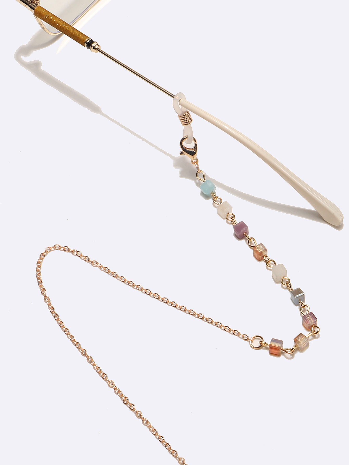 Daily Occasion Silica Gel, Metal Material Fashion Geometric Silica Gel Metal Unisex Glasses Chain