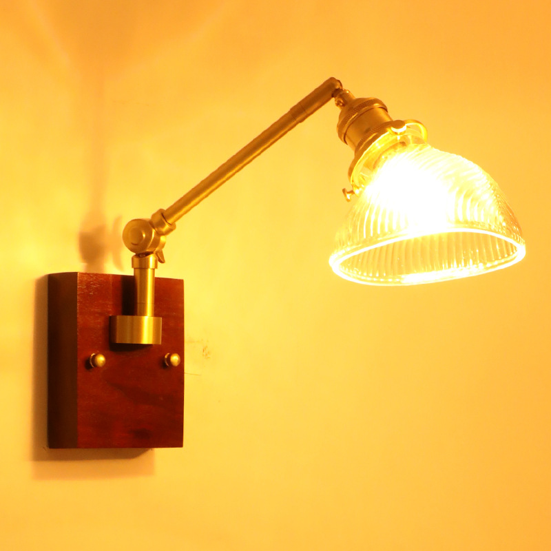 Glass Japanese copper rotating switch key for bed