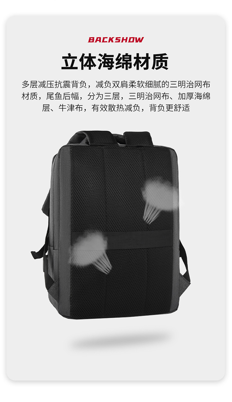 Cross-border business backpack, men's USB fashionable casual backpack, large-capacity travel bag, computer backpack, women's backpack undefined