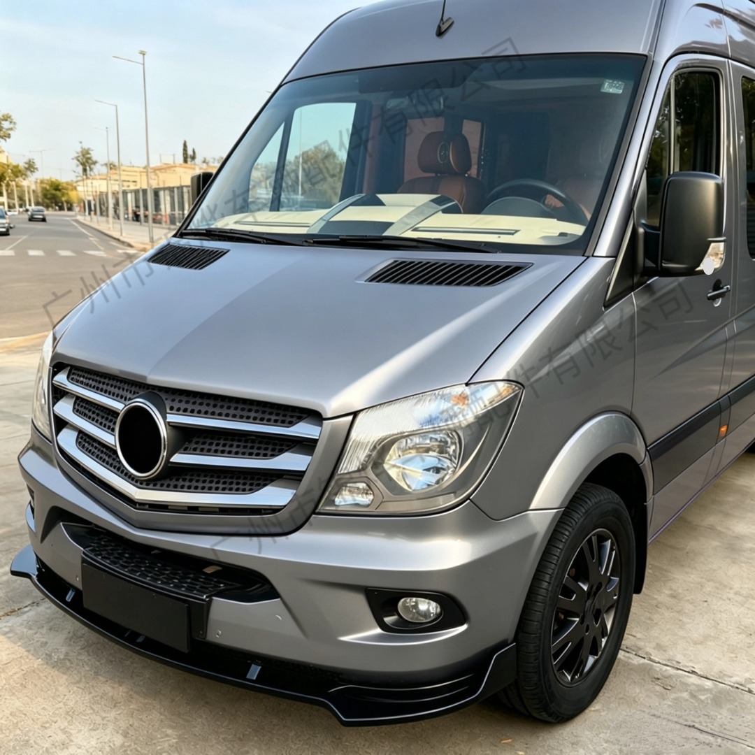Suitable for 2014-2018 Sprinter W906 3-section MP model modified front bumper lip decoration accessories