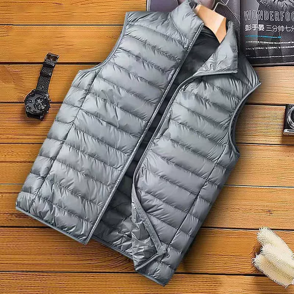 Velvet light and thin vest, duck down