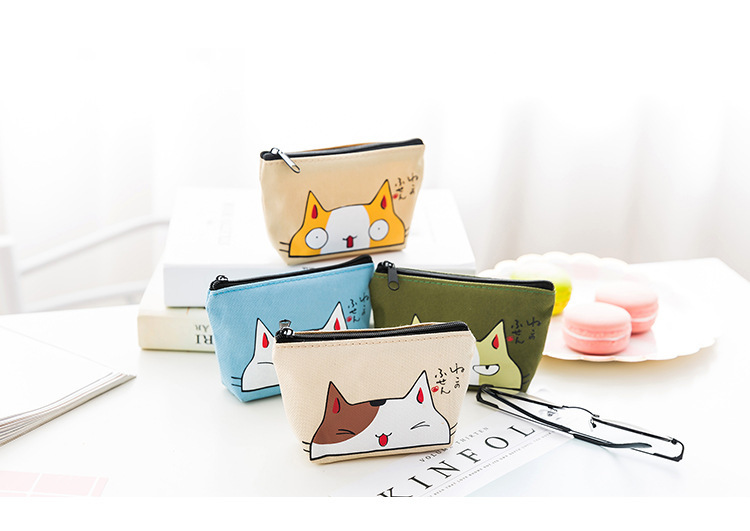 Unisex Animal Oxford Cloth Zipper Coin Purses display picture 1