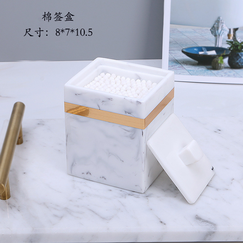 卫浴五件套欧式简约洗漱用品套装件刷牙漱口杯样板房浴室摆件轻奢|undefined
