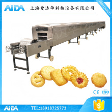 巧克力曲奇饼干成型机 双色曲奇饼干加工设备 线切割曲奇机隧道炉