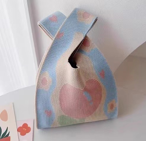 Nuevo bolso de regalo de punto grueso de gran capacidad, bolso de mano, bolso de punto, bolso de mano, bolso de punto, bolso de mano