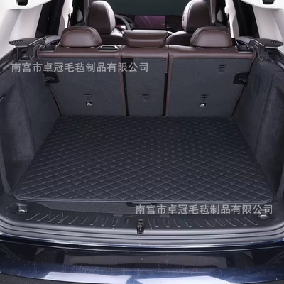 Car Trunk Mat for Cross-Border Trade, Universal for Small Cars, Suvs, and Sedans, Pvc Leather Trunk Mat, Easy to Maintain (Trunk Mat) - black-100cm70cm