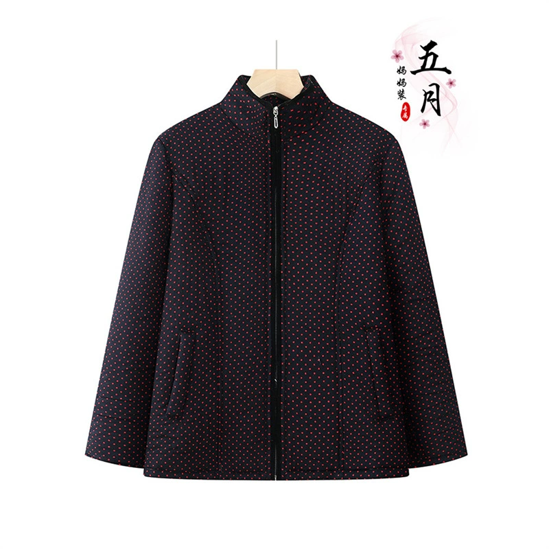 Среднее и старое женское 2024 новое зимнее платье легкое хлопковое пальто женское модное платье мама маленькая цветочная куртка бабушка одежда