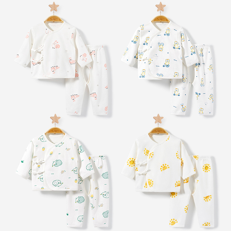 Ropa de bebé recién nacido Primavera, Otoño e Invierno recién nacido algodón 0 base 3 meses cálido monje otoño ropa bebé ropa interior traje