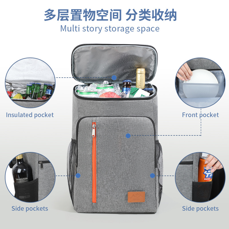 Amazon Hot sale bolsas de picnic bolsas de aislamiento al aire libre mochila de camping de montaña alimentos frescos bolsa de hielo bolsa de almuerzo