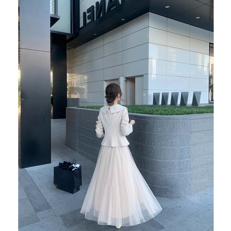 ZHOYUE ▏秋季气质高干女主~韩版气质收腰显瘦双排扣西装外套翻领|undefined