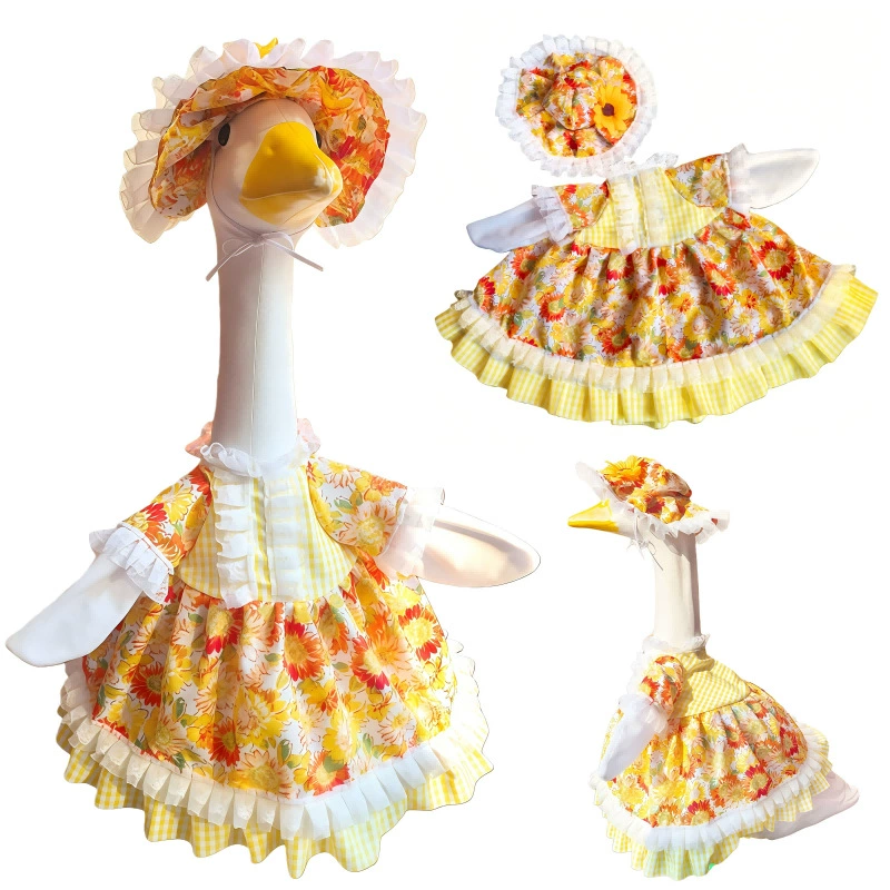 Граница порога Goose Clothes 2025 Новый большой белый гусь Lolita одежда 58 г