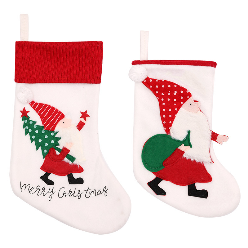 Christmas cross-border new decorative supplies for the elderly, Christmas socks, creative plush dolls, gift socks, creative cartoons