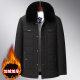 Middle-aged men's cotton clothes winter fleece-lined thickened middle-aged and elderly people warm cold-proof father coat cotton-padded jacket