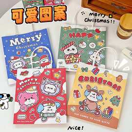 卡通可爱圣诞礼品袋手提袋送礼平安夜礼物包装袋创意生日礼物袋子