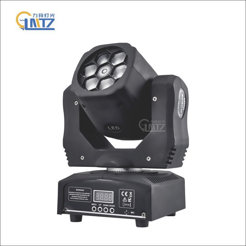 Mini 6 ojos de abeja + Luz de escenario láser LED luz de la cabeza móvil KTV habitación privada Flash mini luz láser