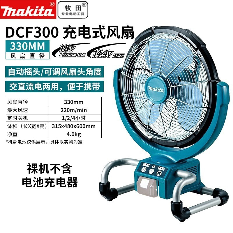 14.4-18V ventilador recargable batería de litio montada en el vehículo DCF201 eléctrica