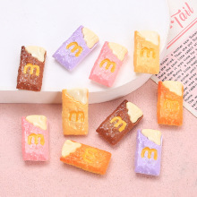 树脂配件批发卡通奶油胶发夹diy洞洞鞋扣饰品装饰M奶油派食玩