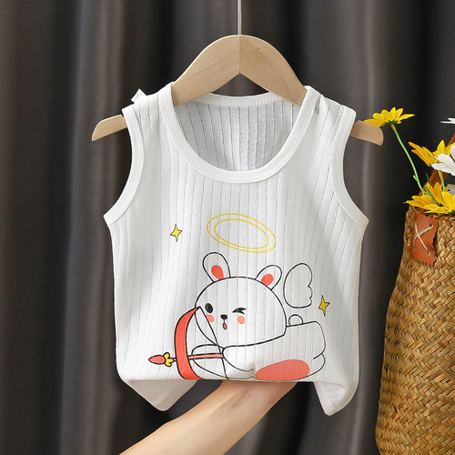 Baby Bodysuit Summer Pure Cotton Thin Boys Girls Toddlers Kids Breathable Bottom Protection Children Sleeveless Bodysuit