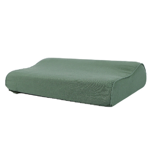 厂家批发硬质棉定型高低枕头04枕头绿色训练枕头单位宿舍单人枕头