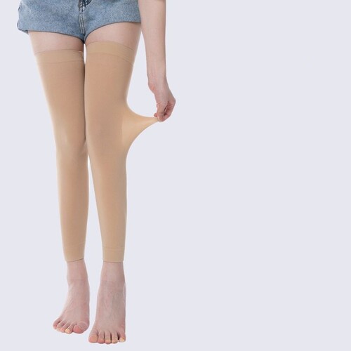Women's Summer Socks Thin Velvet High Stockings Over the Knees, Knee Pads, Thighs, Air-conditioned Room Sunscreen Socks, Long Stockings