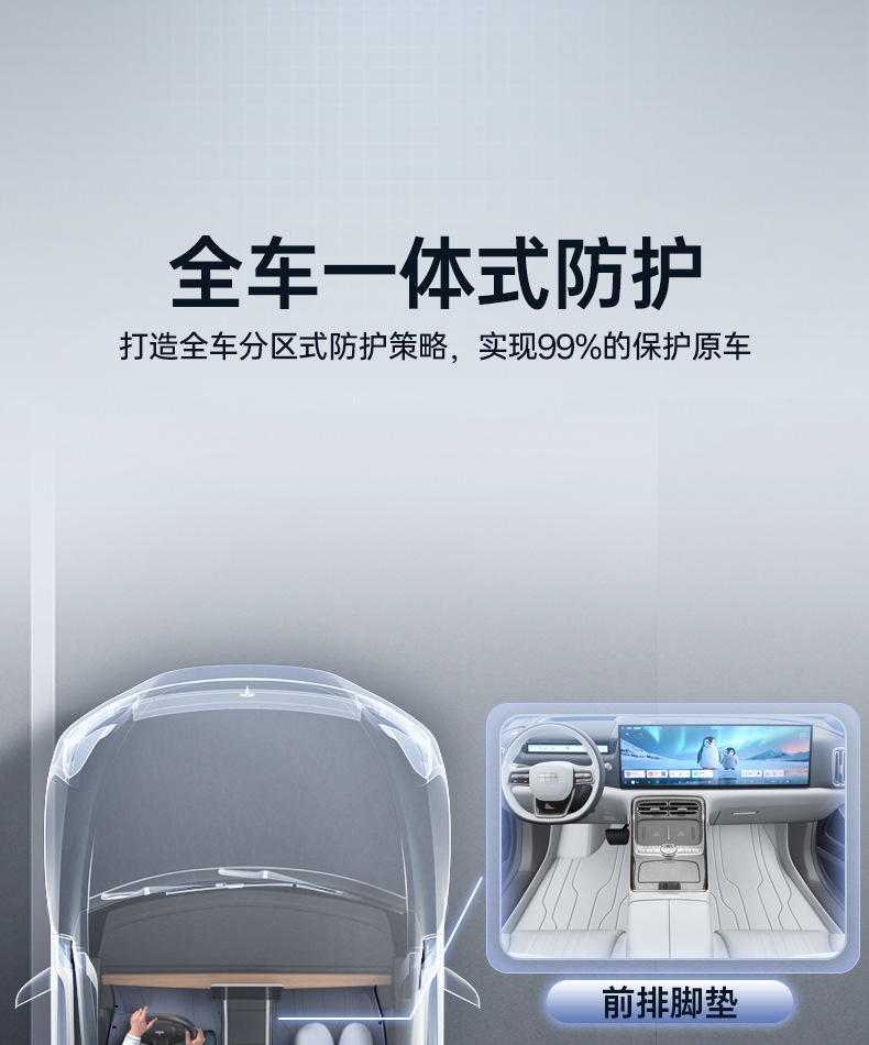 Suitable for the 2025 Geely Galaxy M9 Trunk Mat, Full Surround Trunk Mat for Geely Galaxy M9, Interior Modification Accessories