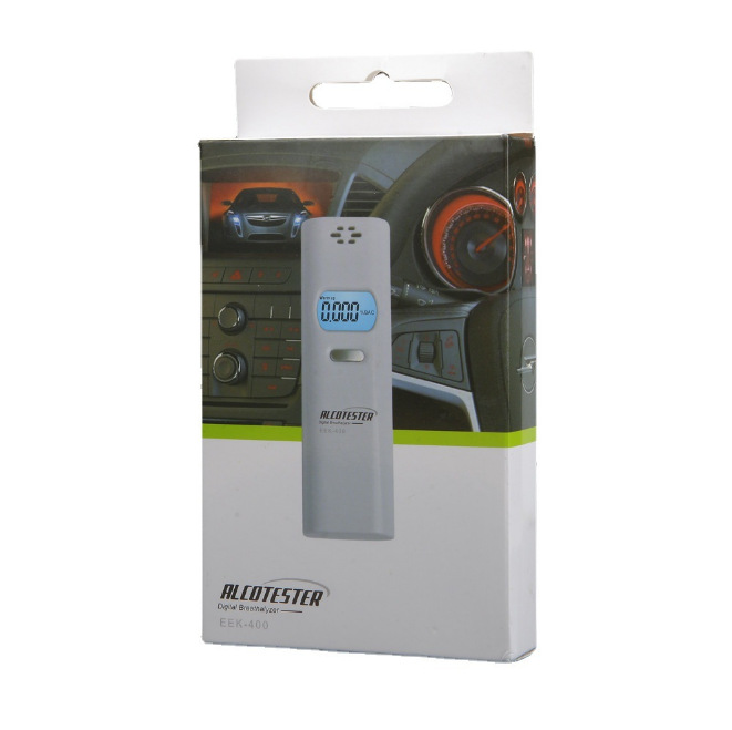 日文便携式喝酒酒测酒测器测试仪酒精测试仪警察测酒驾仪器已新包