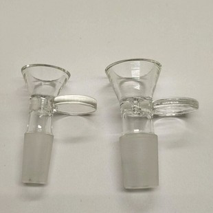 Transparent glass pipe hookah cigarette holder 14 male sticky handle glass hookah hookah accessories