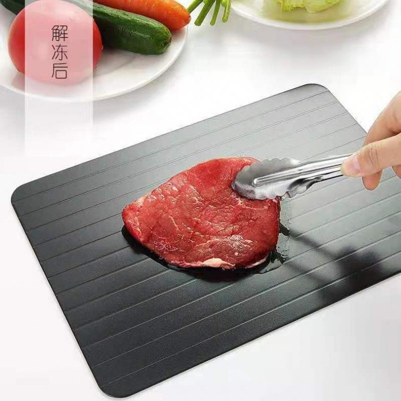 新型快速解凍板キッチン急速食品解凍皿トレー創意まな板キッチン用品メーカーステーキ|undefined
