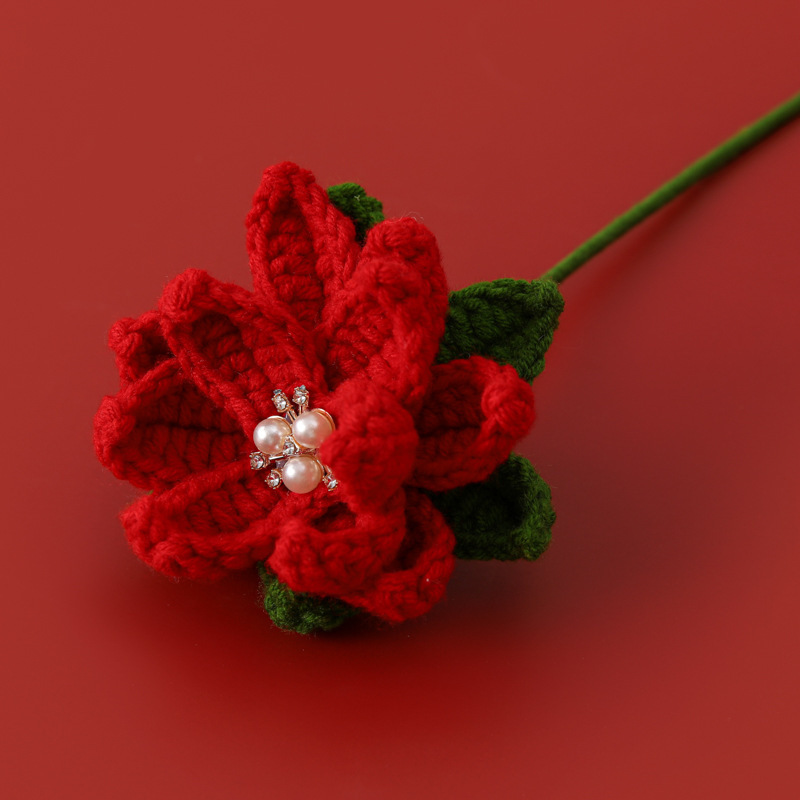 クリスマス毛糸花芸配葉花屋と完成品の新しいクリスマスシリーズの花束ホームショップ|undefined