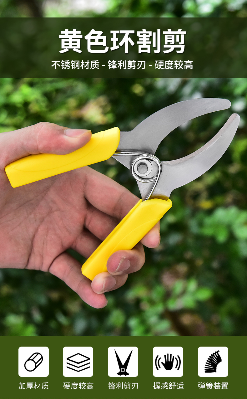 Description Picture 2 of itemPortable Girdling Knife Fruit Tree Ring Peeler Stainless Steel Garden Pruning Grafting Tools Orchard Potted Plant Horticultural