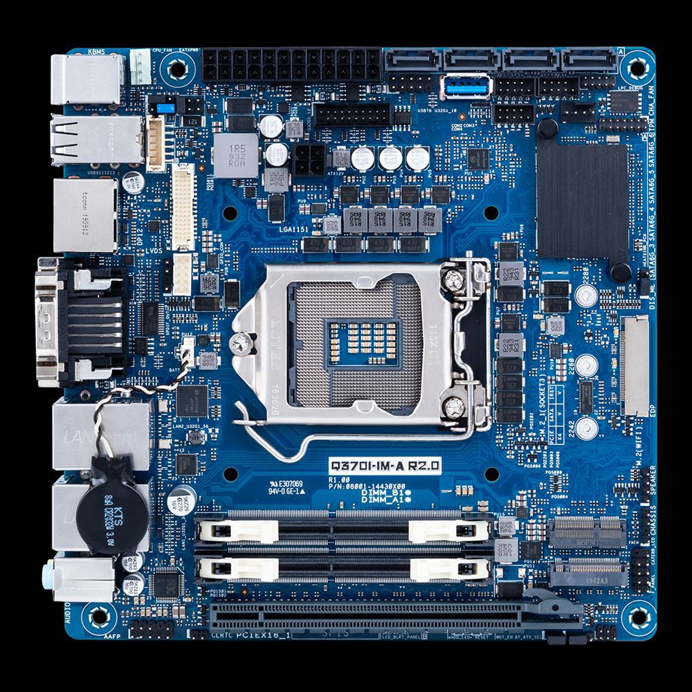 华硕Q370I-IM-A R2.0工业主板支持8/9th，Q370,LGA1151