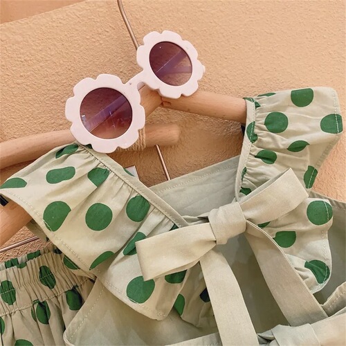 Girls' Summer Sleeveless Set 2024 New Arrival Children's Fashion Han Style Baby Clothes Two-Piece Set