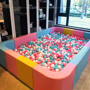Sand Pool Fence Garden Soft-Packed Ocean Ball Pool Kidsren's Baby Fence Soft Wave Pool Sand Pool Shoe Cabinet Bench Anti-Collision