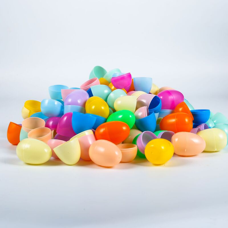 卵の殻4*6cmの卵の殻のプラスチックの卵の殻12イースターの卵の殻の卵のプラスチックの開口部の装飾の卵|undefined