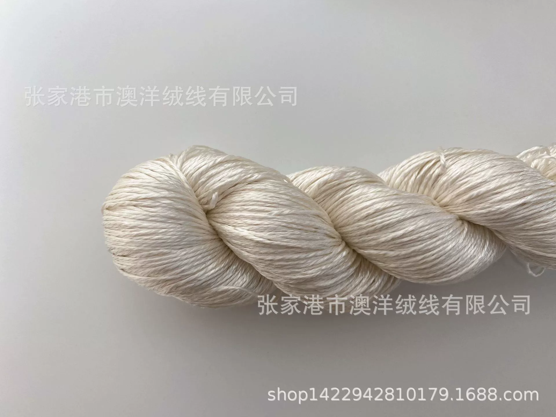 Baichang Silk 100 шелкопряд Tencel Wool White Embryo twistedStick Needle Crochet Hand Knitting DIY ручная покраска