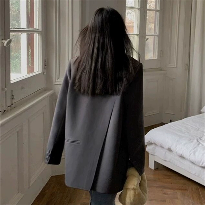 Шикарный серый маленький пиджак для маленьких женщин, весна-осень 2020, новый высококачественный дизайнерский нишевый повседневный костюм