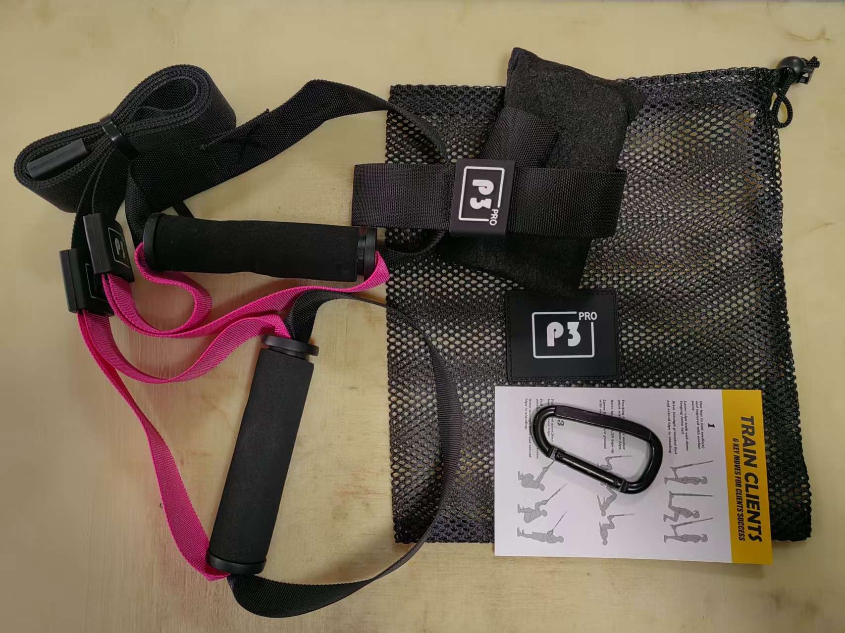 Traje de cinturón de entrenamiento de suspensión de P3-Trx Cinturón de tracción de entrenamiento de suspensión Equipo de fitness de yoga Cinturón de resistencia de suspensión