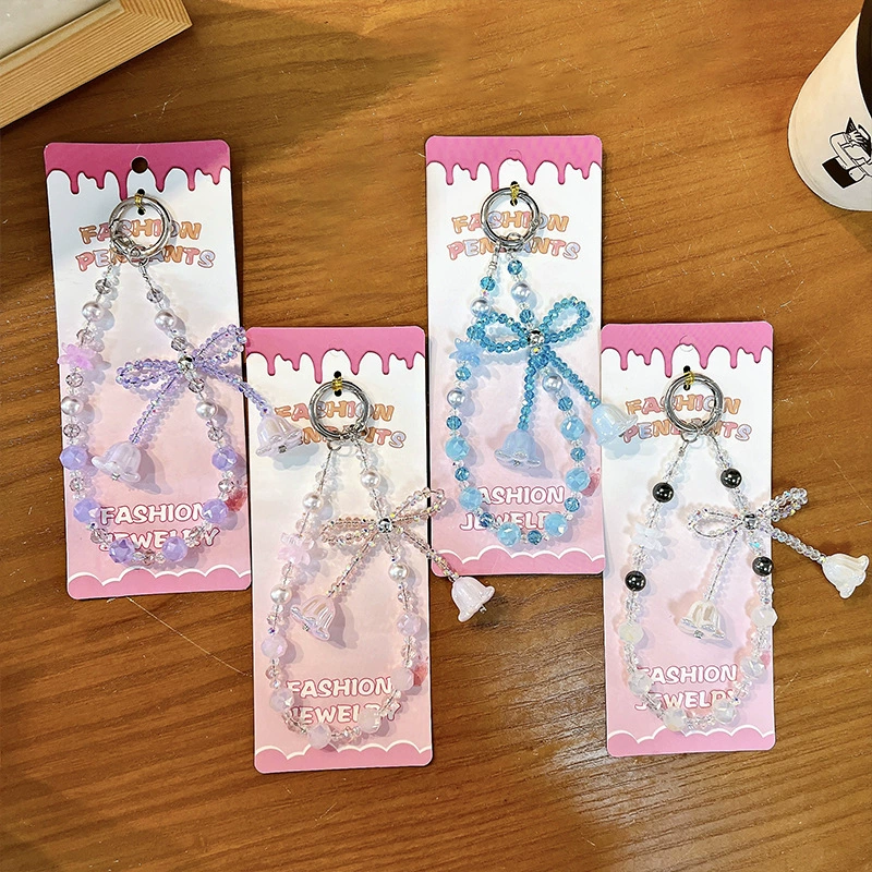 Ногтивая sequins with bow? перевод: бусинные блестки с бантом, браслет из бусинок, мобильный телефон, сумка, ремешок из жемчуга, стиль светлой роскоши, подарок на день рождения
