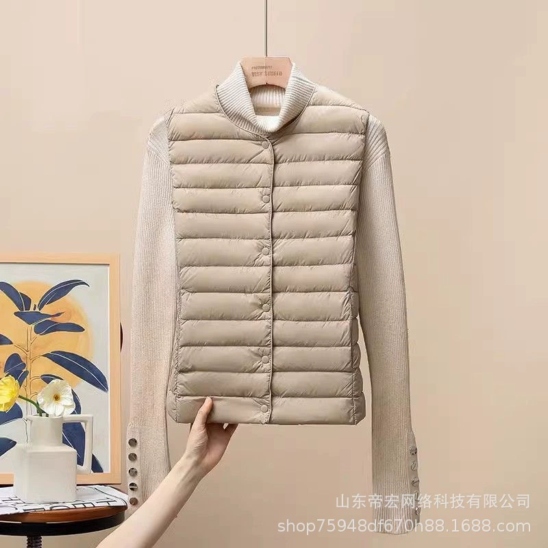 Новый легкий жилет 2025 года: осенне-зимний женский жилет без рукавов, теплый, модный, для ношения под одеждой