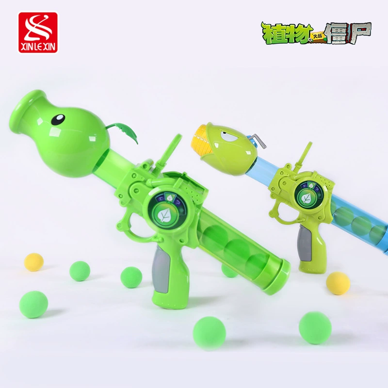Plants vs. Zombies, игрушечный пистолет, мягкие пули, дробовик, набор, автоматическая стрельба