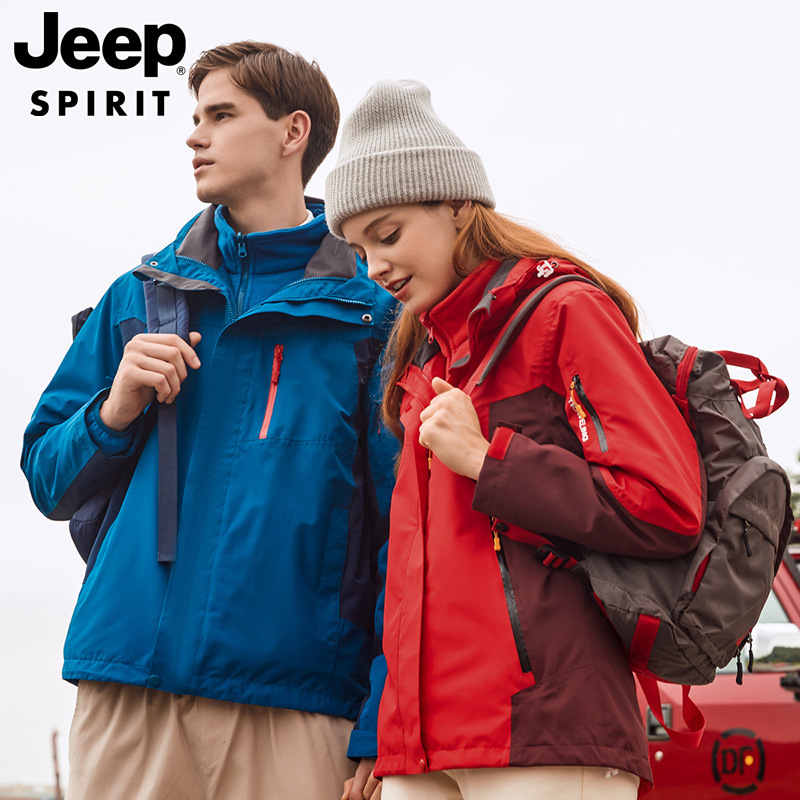 Jeep Spirit Jeep Jacket Men's Autumn Outdoor Windproof Jacket Men's Mountaineering Jacket Top Men's