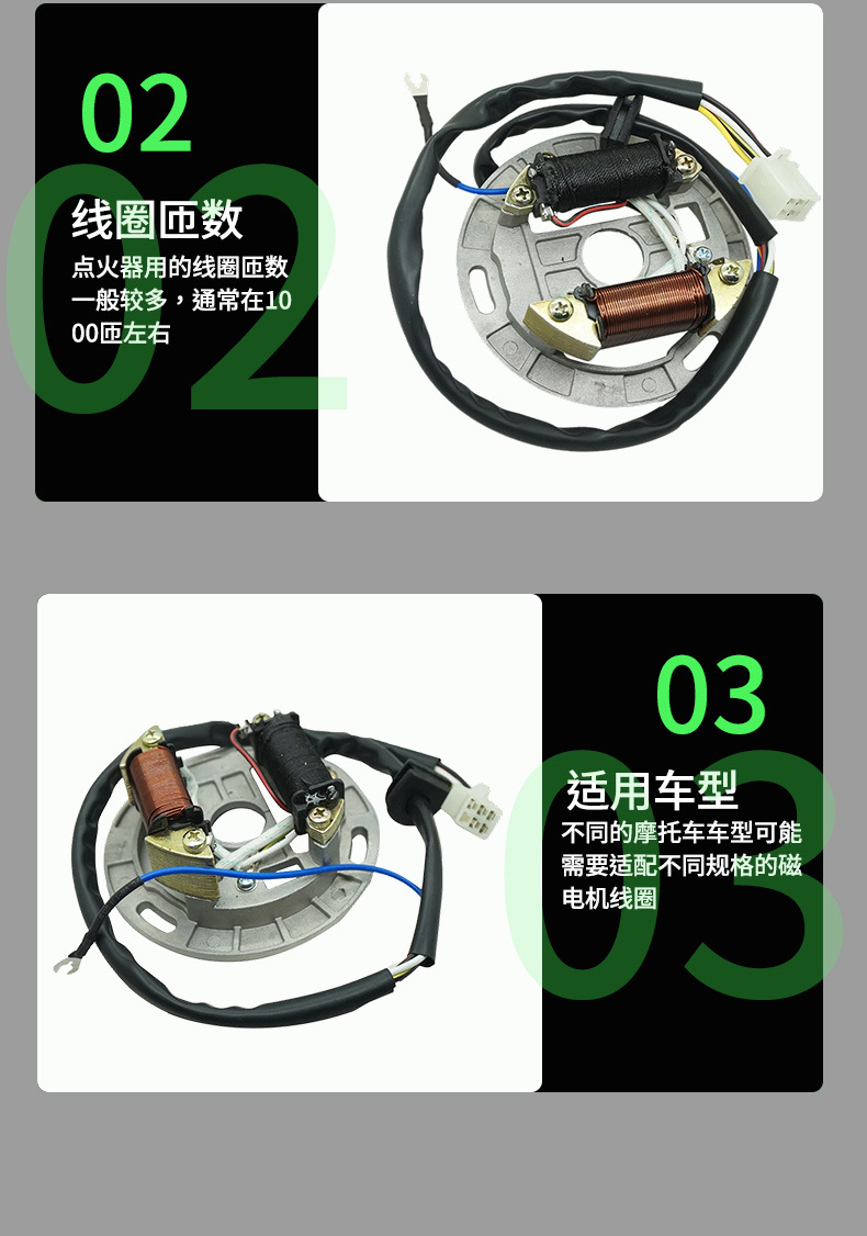 Motorcycle Magneto Coil Motorcycle Stator Motorcycle Electrical Devices FR80 AX100 2 COIL Manufacturers