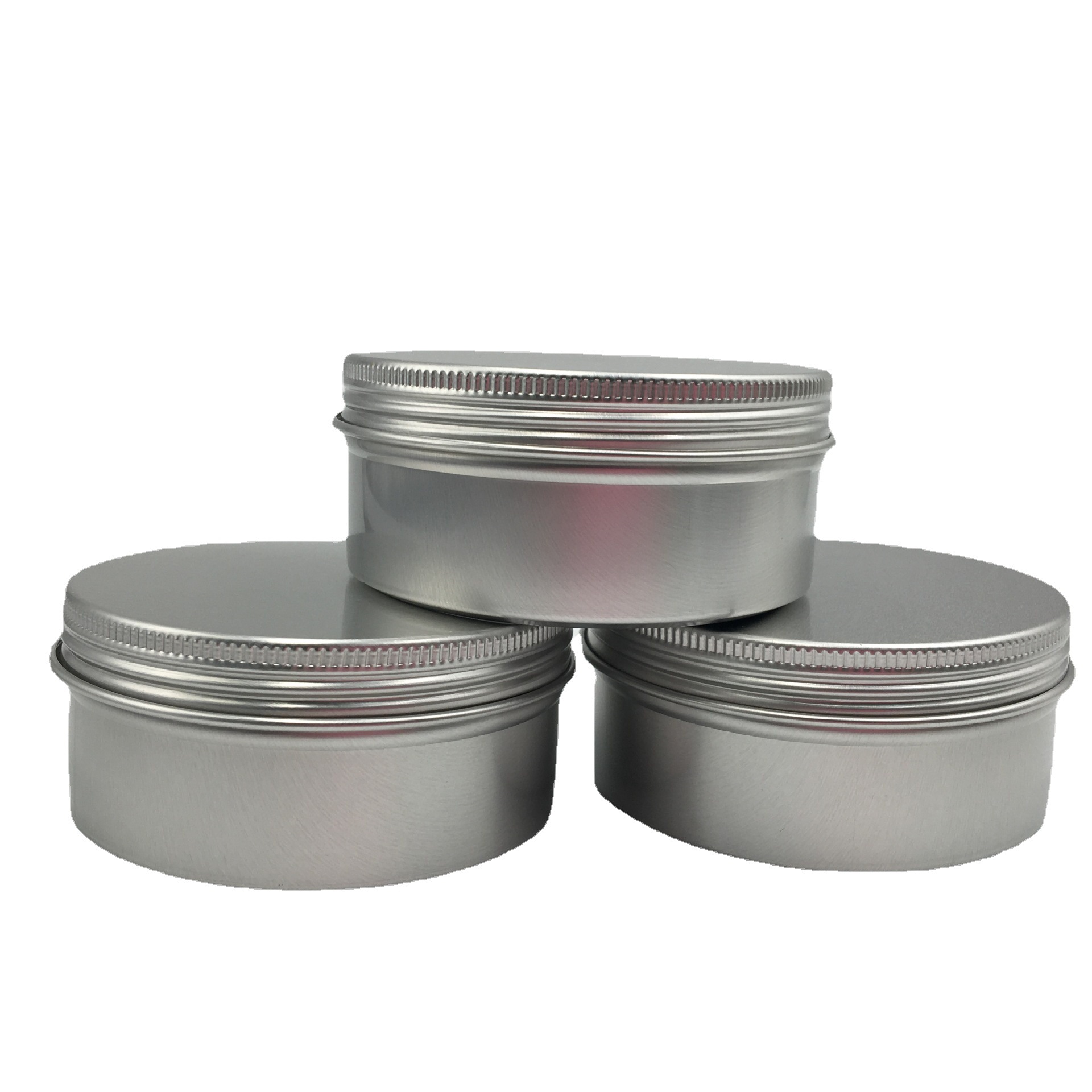 150ml 铝盒批发 发蜡面膜盒 化妆品包材塑料圆形膏霜瓶小样分装盒