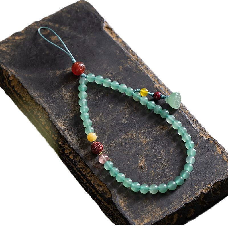 Organic mobile phone jade, strap, protective short sophisticated pendant