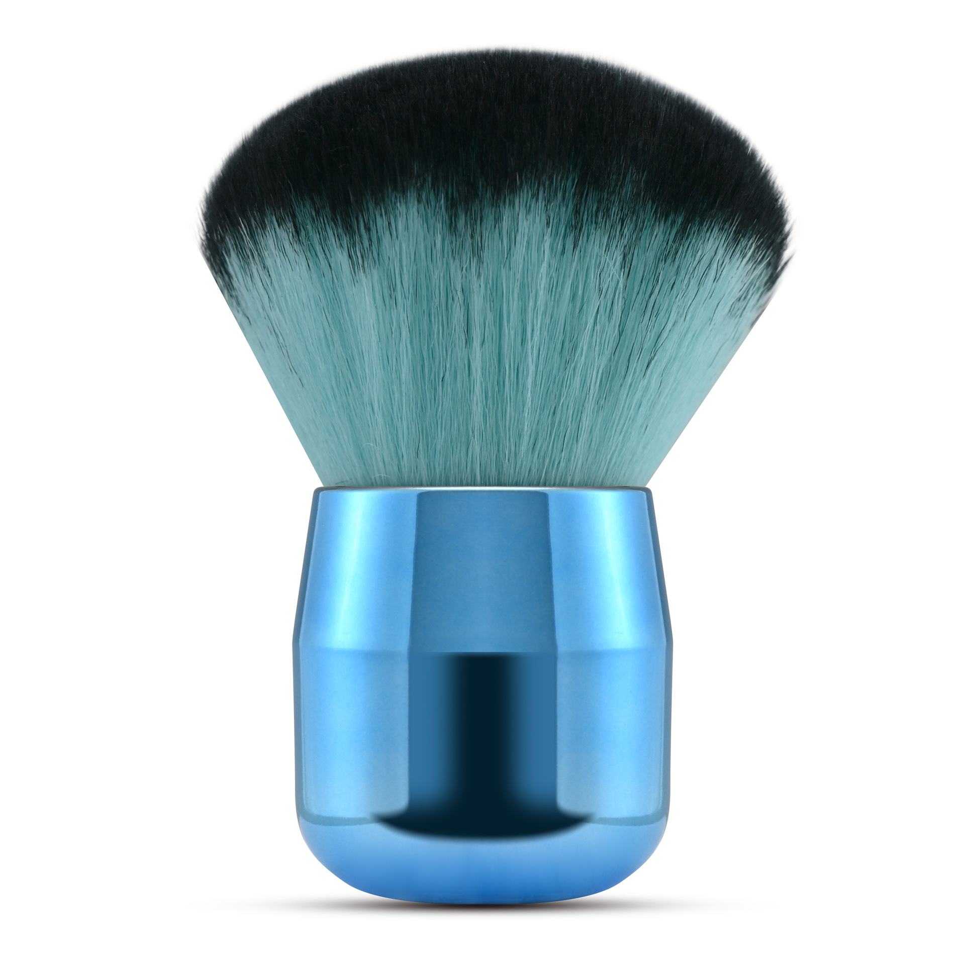Mushroom brush blue bottom black hair (blue base)