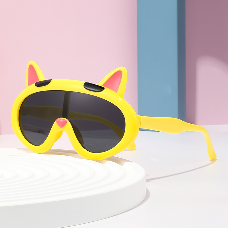 Niños coreanos gafas de sol inins gafas de sol mareas de sol niños bebés niñas dibujos animados bebés niñas gafas de sol