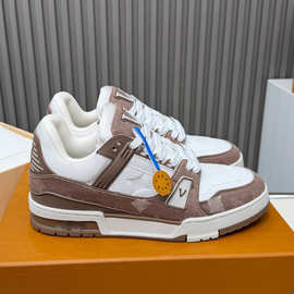 L家驴家高版本新色Trainer奶茶色裸鞋运动休闲鞋原版纯原一件代发