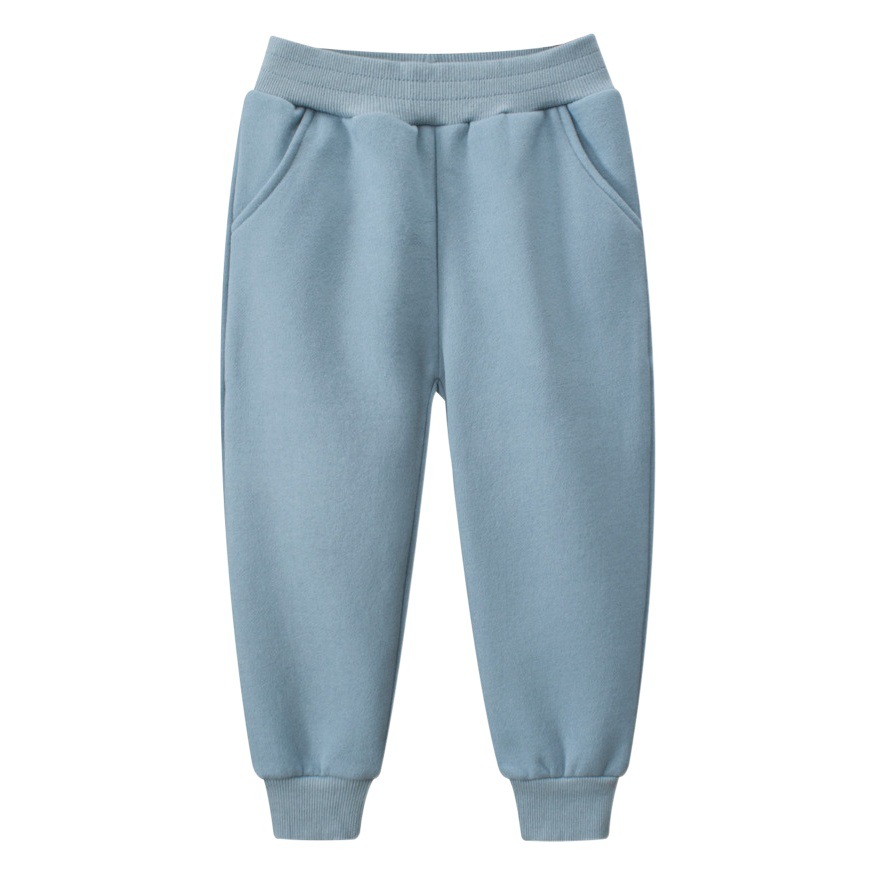 Liquidación de ropa infantil 27kids, otoño e invierno 2024, pantalones deportivos para niños, color sólido, estilo deportivo, de una pieza, dropshipping