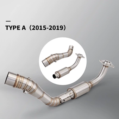 NMAX125 155 Special Exhaust Pipe Stainless Steel Front and Rear Silencer Set Non-Destructive Installation 15-19 (Exhaust pipe) - a-split-type