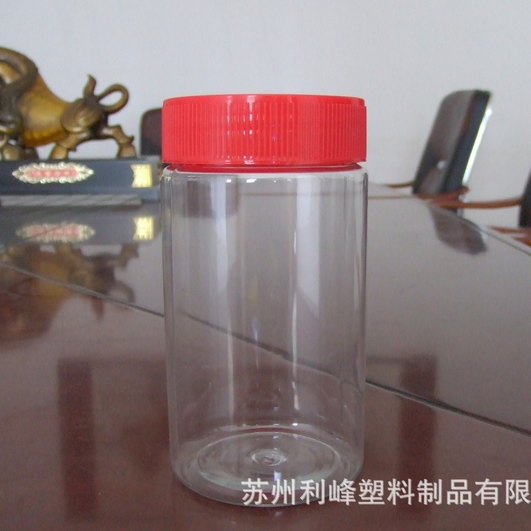 专业生产透明 pet塑料瓶 优质雪菊瓶 花草茶食品药用塑料罐300ml